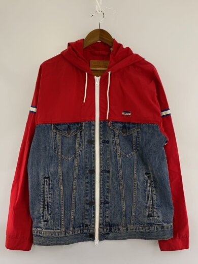 商品画像：ジャケット/M/コットン/RED/無地/CW-3418// 1