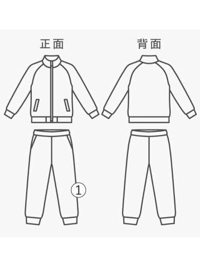 商品画像：セットアップ/L/ポリエステル/NVY/1222-199-1531/BY TORAY// 9