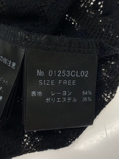 商品画像：長袖Tシャツ/FREE/レーヨン/BLK/01253CL02// 4