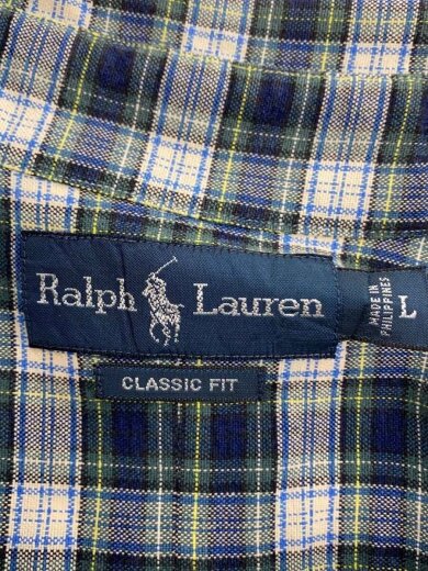 商品画像：■CLASSIC FIT/長袖シャツ/L/コットン/GRN/チェック 3