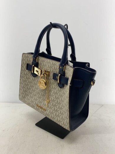 商品画像：ハンドバッグ/レザー/NVY/総柄/NB-2209 2