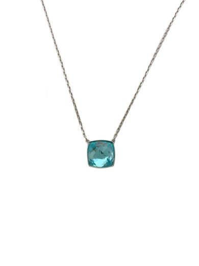 商品画像：ネックレス/--/カラーストーン/SLV/トップ有/レディース 1