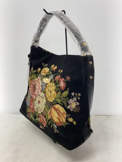 商品画像：トートバッグ/--/BLK/花柄/A0001259 2