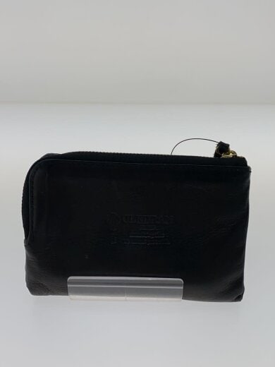 商品画像：2つ折り財布/レザー/BLK/無地/レディース 2