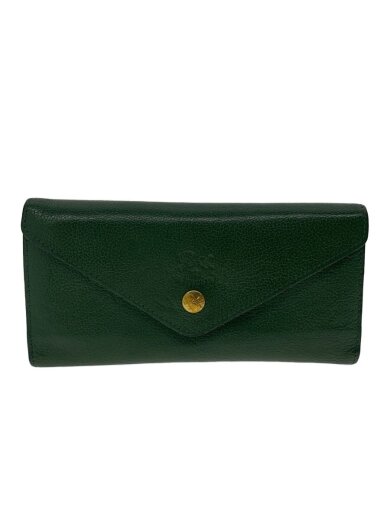 商品画像：長財布/レザー/GRN/無地/メンズ 1