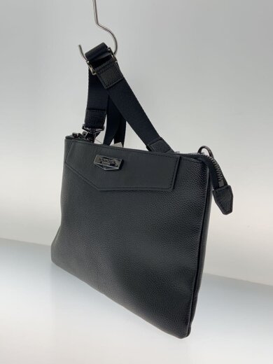 商品画像：エンボスシュリンクレザーサコッシュ/牛革/BLK/51137-307-09 2