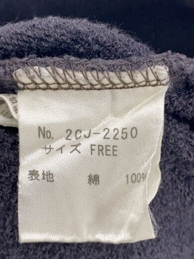 商品画像：ジップパーカー/FREE/コットン/BLK 4