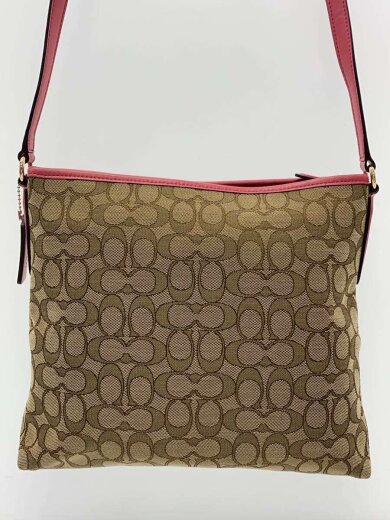 商品画像：ファイルバッグ_シグネチャー_ピンクレザー/キャンバス/CML 3