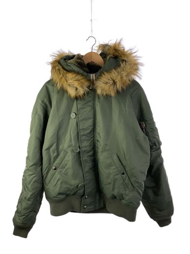 商品画像：フライトジャケット/XXL/ナイロン/KHK/無地/6152176 1