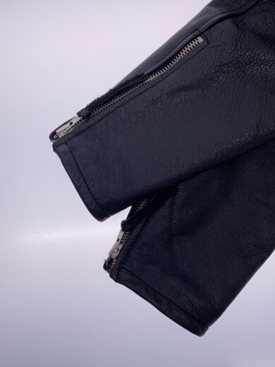 商品画像：シングルライダースジャケット/L/レザー/BLK/無地 5