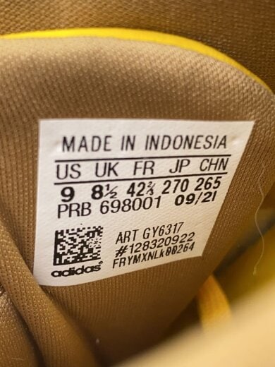 商品画像：ローカットスニーカー/27cm/YLW/GY6317 5