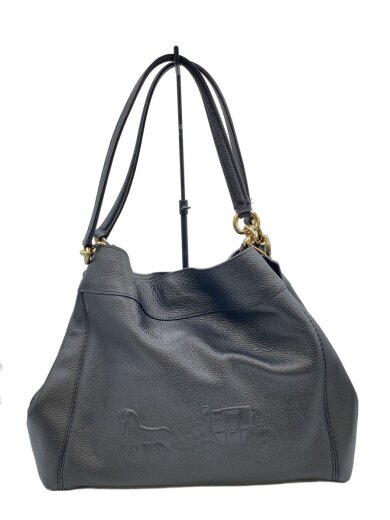 商品画像：トートバッグ/レザー/BLK/無地/F23510 1