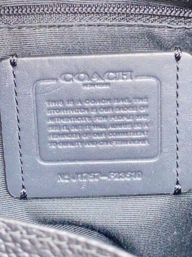 商品画像：トートバッグ/レザー/BLK/無地/F23510 5