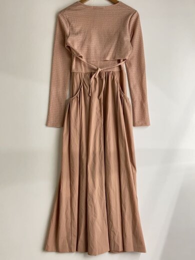 商品画像：タグ付/25SS/羽織セットカットソードッキングワンピース/2/ポリエステル/PNK/75225243// 2