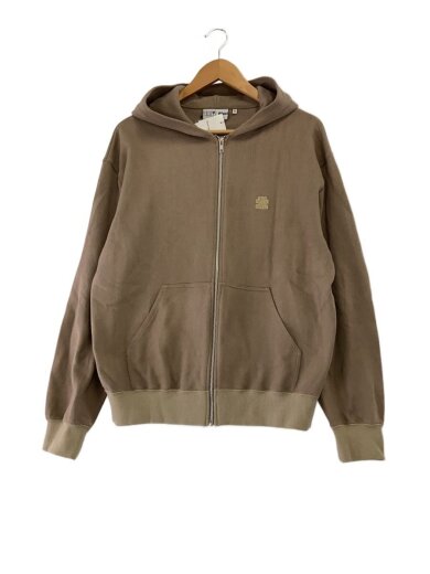 商品画像：ジップパーカー/M/コットン/BEG/無地// 1