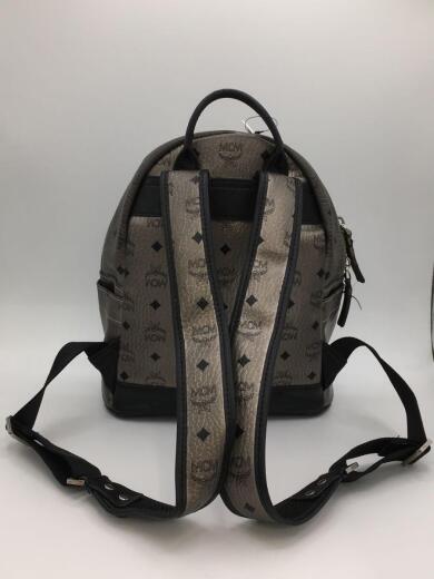 画像：MCMリュック/PVC/グレー/総柄/mxa25v121co001/モノグラム/スタッズ3