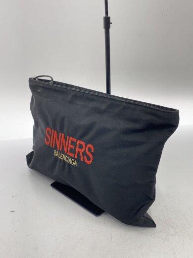 画像：BALENCIAGASINNERS/クラッチバッグ/セカンドバッグ/ナイロン/BLK/無地2
