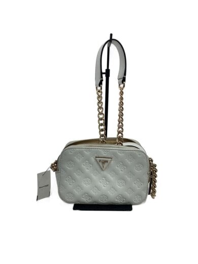 商品画像：ショルダーバッグ/フェイクレザー/WHT/総柄// 1