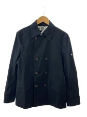 ダブルブレストコート/M/BLK/無地