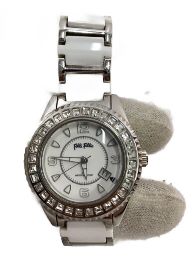 商品画像：クォーツ腕時計/アナログ/ステンレス/WHT/SLV/WF5T138BD 1