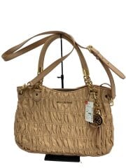 2WAY/ハンドバッグ/ショルダーバッグ//レザー/PNK/無地/b-1205