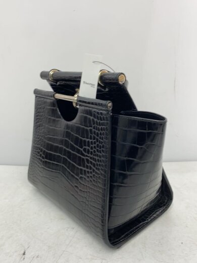 商品画像：クロコ調/ハンドバッグ/--/BLK 2