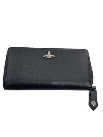 商品画像：長財布/レザー/BLK/無地/メンズ 1