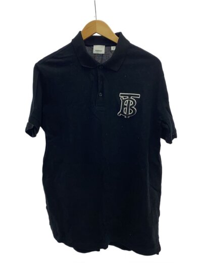 商品画像：TBロゴ/ワッペン/ポロシャツ/S/コットン/BLK/無地/8016286 1