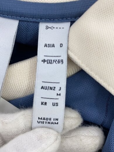 商品画像：M STRIPE JERSEY TEE/ポロシャツ/M/ポリエステル/BLU/IU0199 4