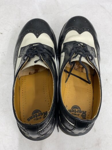 商品画像：ブローグシューズ/ウィングチップ/バイカラー/ドレスシューズ/UK8/BLK/レザー/10458 3