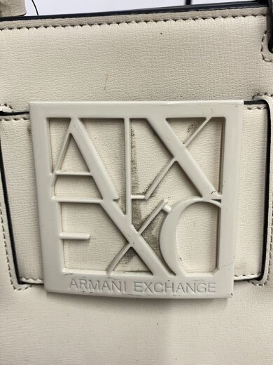 商品画像：※持ち手劣化/ショルダーバッグ/レザー/WHT/無地 5