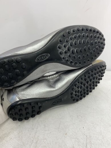 商品画像：バレエシューズ/フラットパンプス/34.5/SLV/エナメル 4