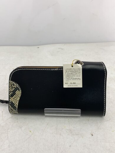 商品画像：FARIAN/長財布/レザー/BLK/無地/メンズ 2