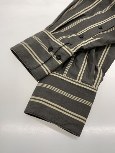 商品画像：STRIPE OVERSHIRTS/長袖シャツ/FREE/コットン/GRY/12320416 5