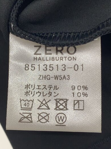 商品画像：タグ付/ペプラム風ポロ/長袖Tシャツ/M/ポリエステル/BLK/ZHG-W58A3// 4