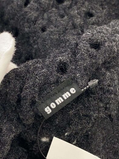 商品画像：00s/archive/パンチング加工/ストール/ウール/GRY/メンズ 2