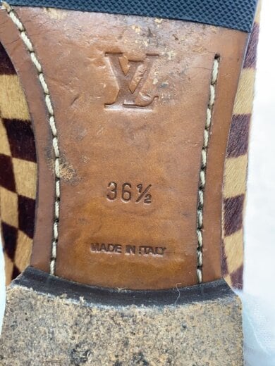 商品画像：ロゴ擦れ有/ブーツ/36.5/BRW/ハラコ/LE0062// 5