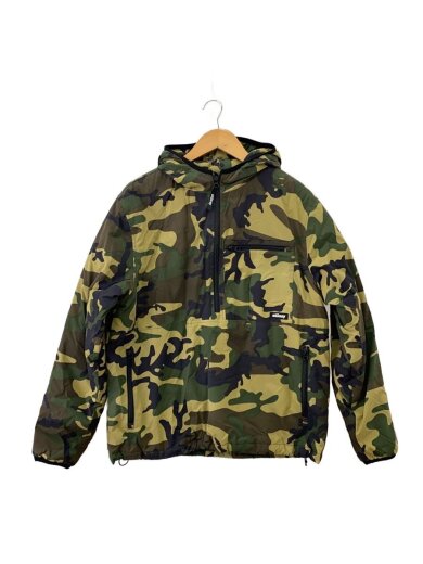 画像：STUSSY20AW/Insulated Pullover Jacket/M/ナイロン/GRN/カモフラ/1154301