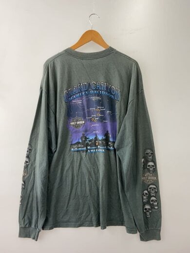 商品画像：90s/USA製/スカルヘッド/長袖Tシャツ/--/コットン/GRN// 2