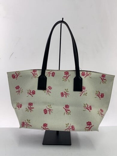 商品画像：トートバッグ/キャンバス/WHT/花柄 3