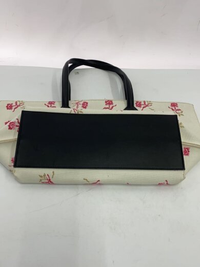 商品画像：トートバッグ/キャンバス/WHT/花柄 4