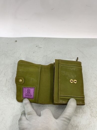 商品画像：2つ折り財布/レザー/GRN/レディース// 3