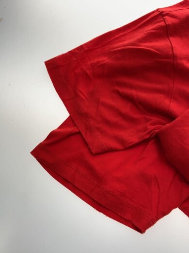 商品画像：Tシャツ/コットン/RED/無地/493117// 6