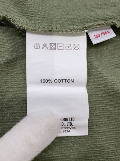 商品画像：チェストエイプロゴ/クルーネック/Tシャツ/L/コットン/GRN/無地/AAPTEM1414XXM 4