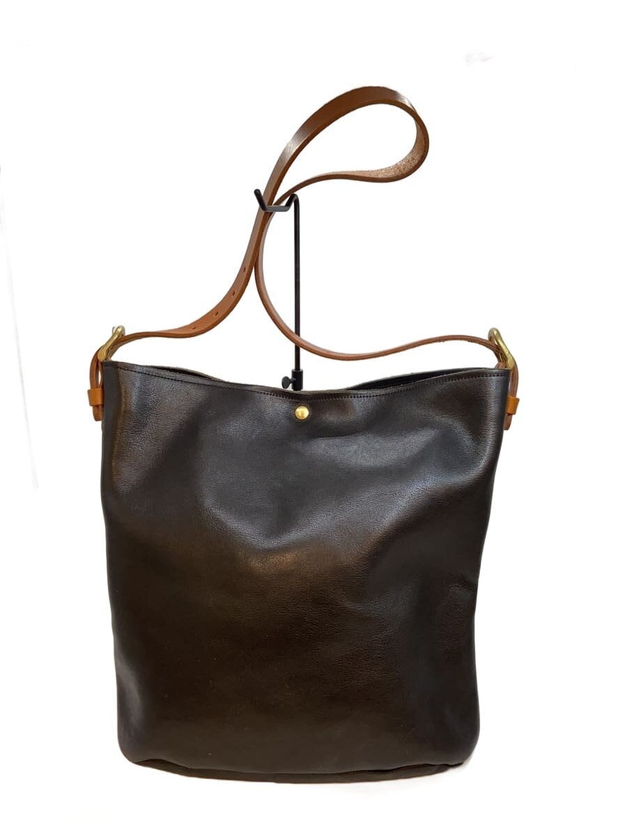 TIDEWAY / ショルダーバッグ/レザー/BLK