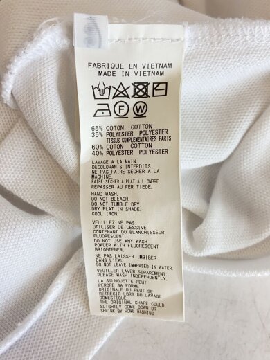 商品画像：ポロシャツ/3/コットン/WHT/HG-T09-979 4