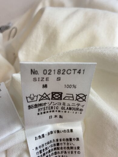 商品画像：Tシャツ/S/コットン/WHT/プリント/02182CT41 4