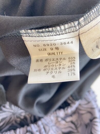 商品画像：レディース衣料/9/ポリエステル/BLK/6920-3644 4