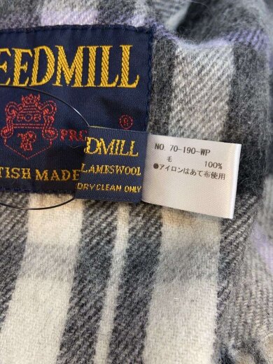 商品画像：マフラー/ウール/GRY/チェック/レディース 3