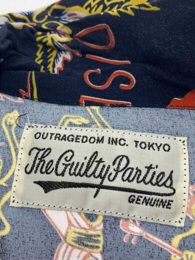 商品画像：アロハシャツ/L/レーヨン/NVY/総柄 3